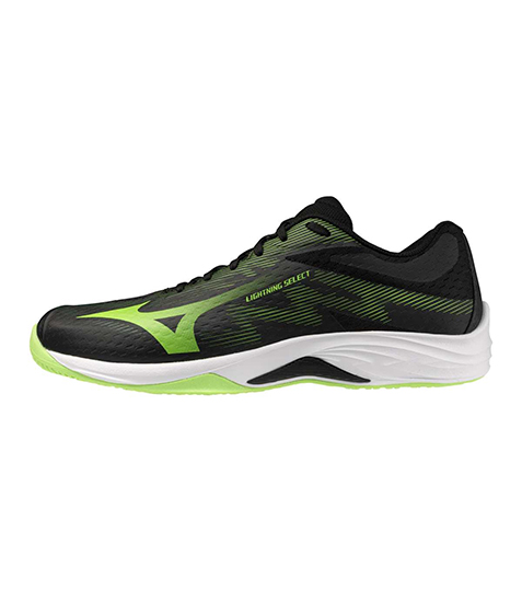 boty Mizuno Lightning Select black / jasmine green > EU 42 / UK 8
