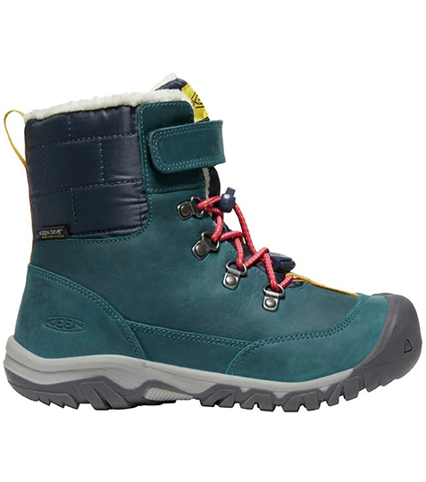 boty dětské Keen Greta Boot WP blue coral / pink peacock > EU - 27/28