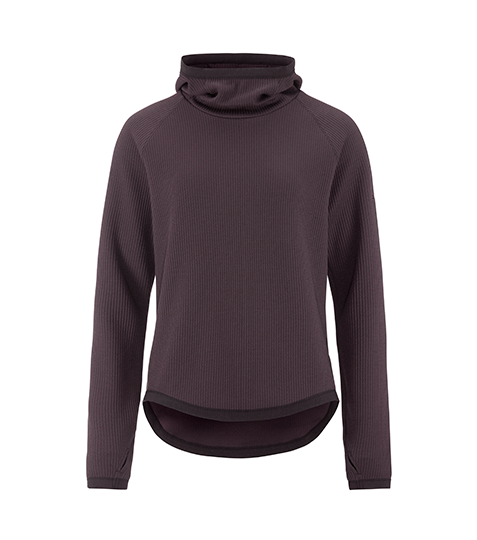 mikina W Craft Grid Hood dk plum > M