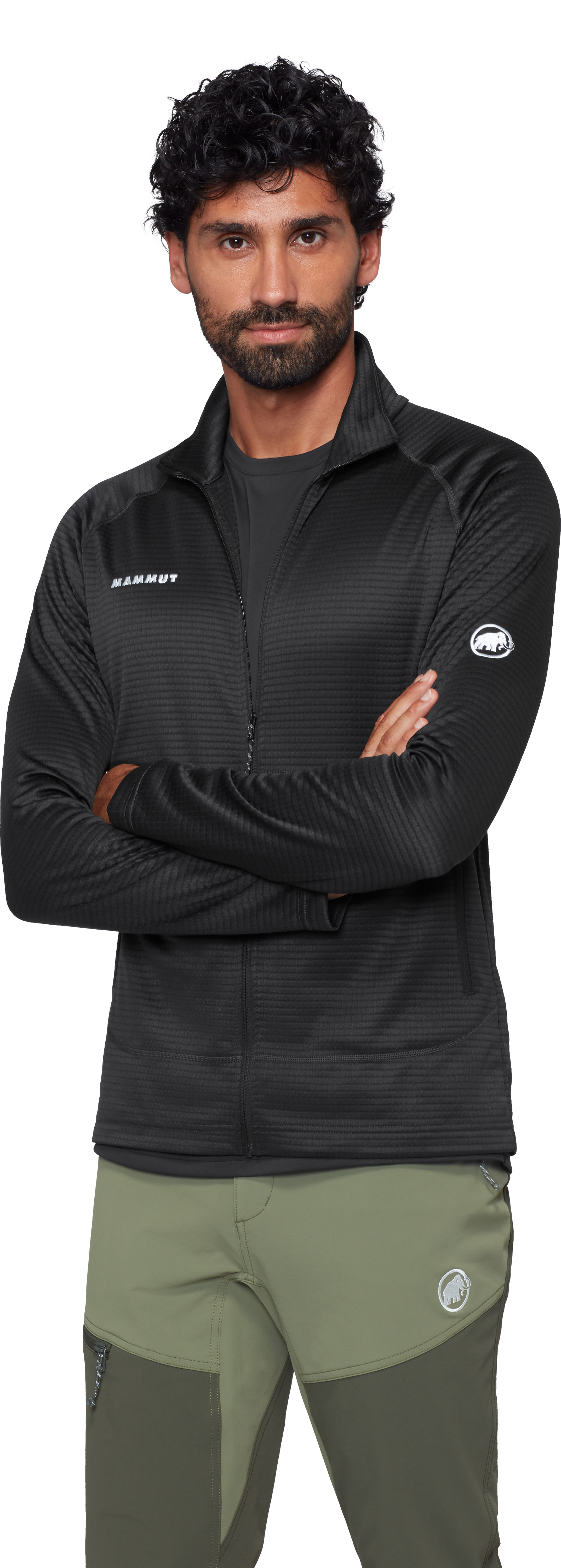 mikina Mammut Crag ML black > XL