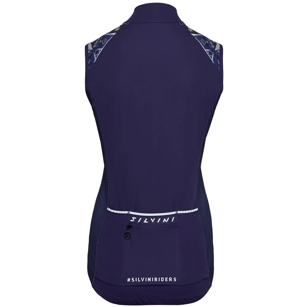 dámská cyklo vesta Silvini WJ2273 Trela navy > XL