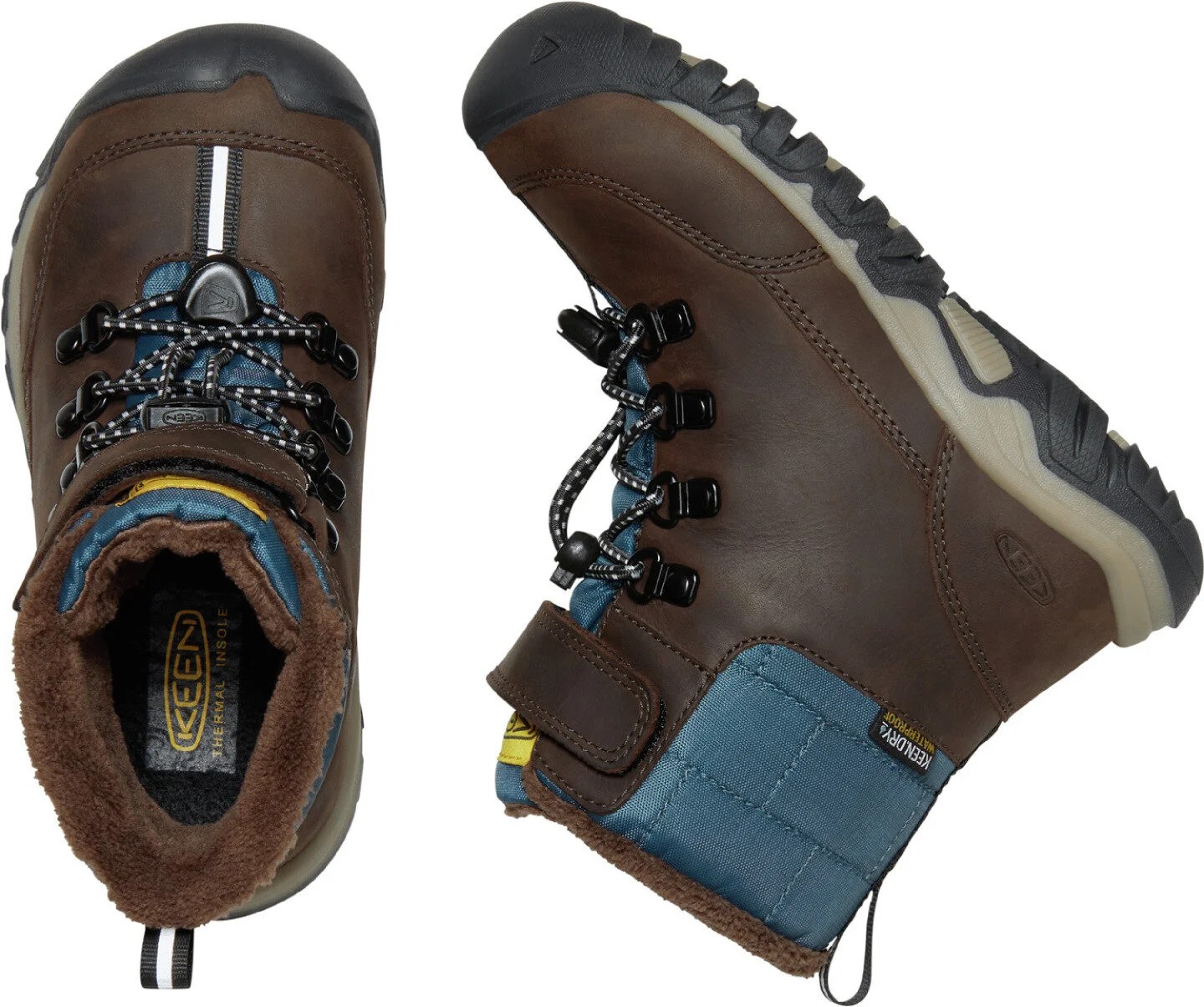 boty dětské Keen Greta Boot WP blue coral / pink peacock > EU - 29