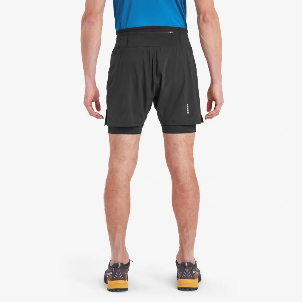 kraťasy Montane Slipstream Twin Skin black > XL