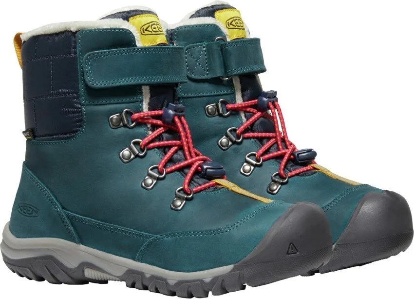 boty dětské Keen Greta Boot WP blue coral / pink peacock > EU - 29